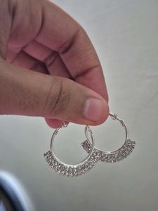 Boho Oxidized Silver Jhumka Earrings Set