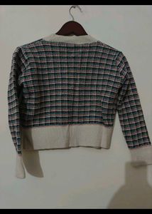 Chic Tweed Knit Cardigan