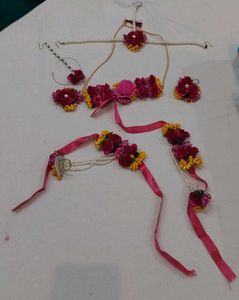 Floral Jewellery Set for Haldi Ceremony