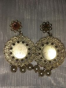 Golden Pearl Earrings