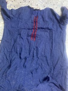 Blue N Red Kurti
