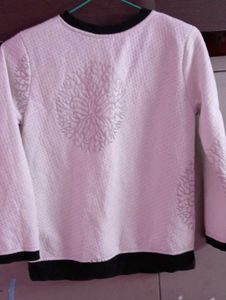 Elegant Textured Long Sleeve Top