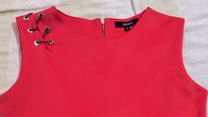 Coral Sleeveless Top