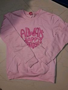 Pink "Always Happy Thoughts" Sweatshirt