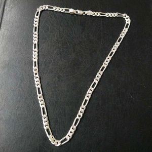SR91 Pure Silver Figaro 🥨 Chain 51.300gm