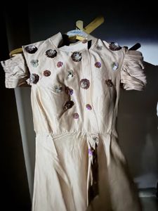 Exquisite Embellished  front slit kurta