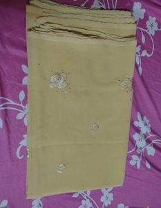 Elegant Yellow Embroidered Saree