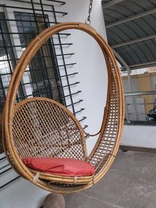 Rattan Hanging Swing Chair with Cushion