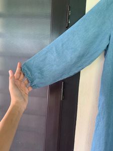 Denim Maxi Shirt Dress