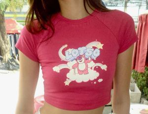 Pink crop top