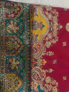 rose pink elegant saree new  with blau