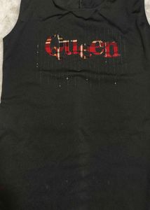 Girls Black “Queen” Stylish Top 🖤