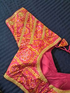 Vibrant Ethnic Blouse with Embellishments