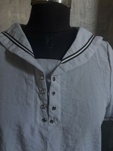 Light Blue Sailor Collar Top