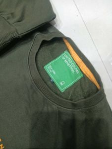 mehndi green mens Winter Hoodie Without cap