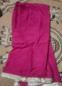 Vibrant Pink Silk dupatta
