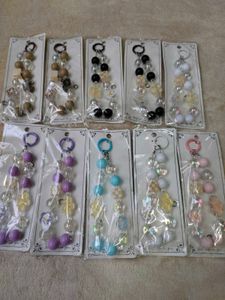 Beaded Keychain Charms Set