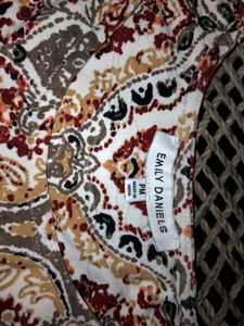 Bohemian Print Long Sleeve Top