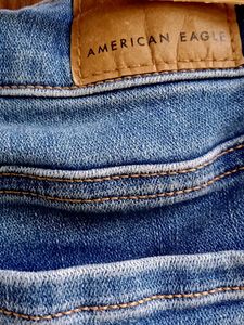 American Eagle Blue Wash Skinny Jeans