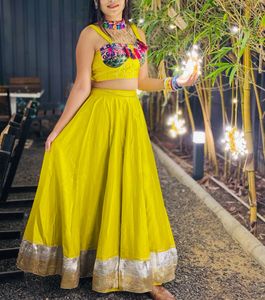 Vibrant Yellow Lehenga Choli Set