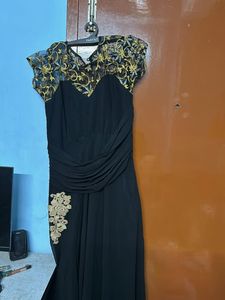 Elegant Black &amp; Gold Dress
