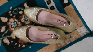 Sparkly Gold Ballet Flats