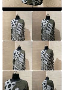 Patchwork Print Long Sleeve Top