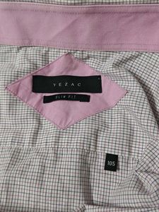 YEZAC Slim Fit Plaid Shirt