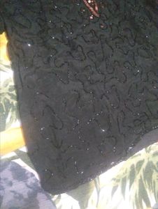 Sparkling Sequin Black Top
