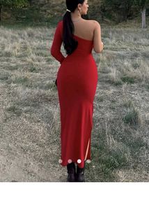 Savana red bodycon dress