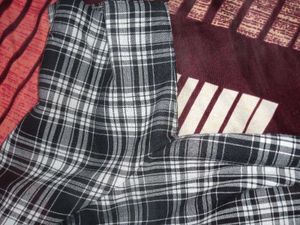Classic Black &amp; White Plaid Shirt