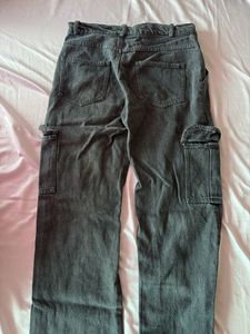 Gray black Cargo jeans