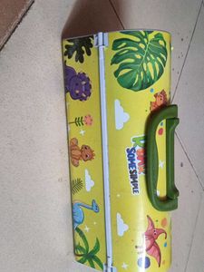 Dinosaur themed pencil box and the lock is 456