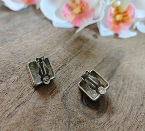 Vintage Square Stud Earrings
