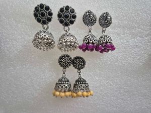 Elegant Jhumka Earrings Set - Unused