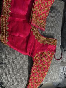 Elegant Pink Embroidered Blouse