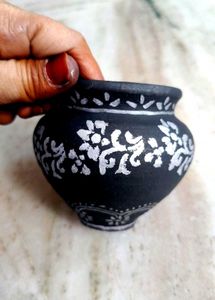 Hand-Painted Decorative Pot