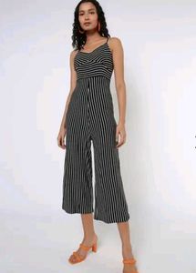 Striped Jumpsuit with Wide Legs