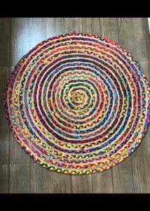 Bohemian Braided round rug