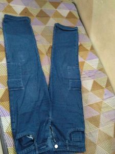 Classic Blue Cargo Jeans
