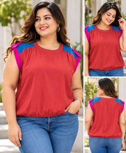 Chic Rust Sleeveless Top