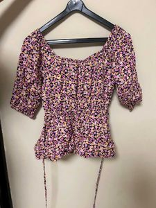 Chic Floral Crop Top
