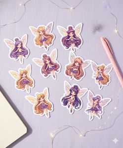 🧚‍♀️ Kawaii Fairy Glitter Stickers