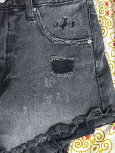 Women's Ripped Denim Shorts