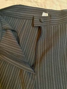 Pinstripe Wide Leg Trousers