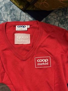 Red Coop Sweater