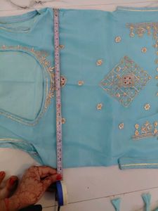 rajasthani rajputi poshak blue colour