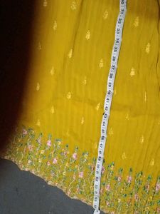 letest trending Yellow anarkali