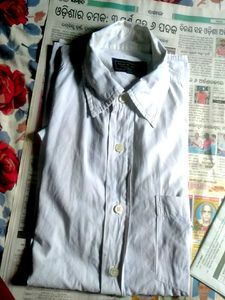 Classic White Button-Down Shirt