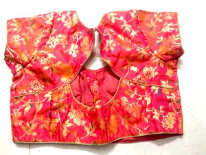 Vibrant Floral Brocade Blouse